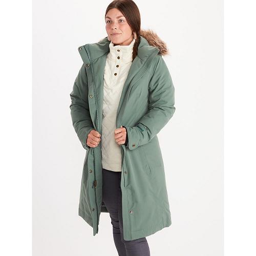 Marmot Chelsea Parka For Womens Green HTB605138